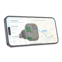Автотримач для телефона HOCO H29 Brilliant magnetic car holder(air outlet) Black (Цвет Черный) - фото № 5