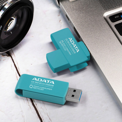 Flash A-DATA USB 3.2 UC310 Eco 32Gb Green (UC310E-32G-RGN) - зображення 4