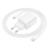 Мережевий зарядний пристрій BOROFONE BN27 Fuente PD20W+QC3.0 charger set (C to C) (EU) White (Білий)- № 7