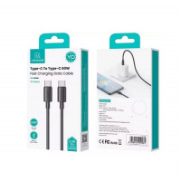 Кабель Usams SJ711 Type-C To Type-C 60W Fast Charging black (Колір Black) - фото № 2