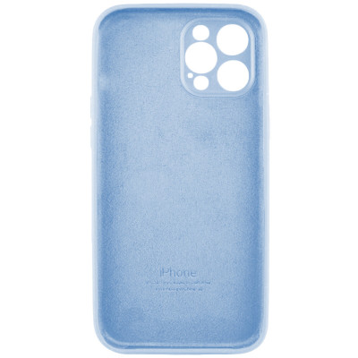Чохол для смартфона Silicone Full Case AA Camera Protect for Apple iPhone 12 Pro Max 27,Mist Blue - изображение 2