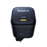 Мережевий зарядник пристрій Baseus PicoGo GaN Fast Charger 1C 45W EU Cosmic Black (Колір Black) - фото № 5