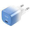 Мережевий зарядний пристрій HOCO C101A single port PD20W charger Ice Blue - зображення 2