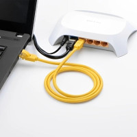 Мережевий кабель UGREEN Cat5e UTP Lan cable 26AWG 2m (Yellow) (Колір Yellow) - фото № 4