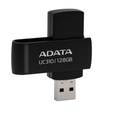 Flash A-DATA USB 3.2 UC310 128Gb Black (UC310-128G-RBK) - зображення 1