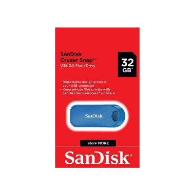 Flash SanDisk USB 2.0 Cruzer Snap 32Gb Blue - зображення 3