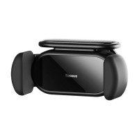 Автотримач для телефона Baseus Steel Cannon pro Solar Electric Car Mount Black (Колір Черный) - фото № 3