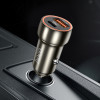 Автомобільний зарядний пристрій HOCO Z46A Blue whale PD20W+QC3.0 car charger Metal Gray (Metal Gray)- № 5