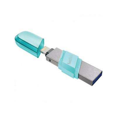 Flash SanDisk USB 3.1 iXpand Flip 128Gb Lightning Apple Ice Mint - изображение 3