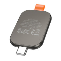 Бездротовий зарядний пристрій BOROFONE BQ25A Wireless charger for iWatch metal Gray (Колір Metal Gray) - фото № 3