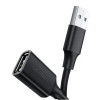 Кабель UGREEN US103 USB 2.0 A Male to A Female Cable 3m (Black)(UGR-10317) - зображення 2