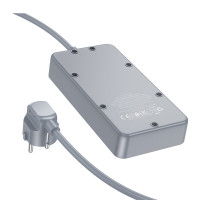 Мережевий подовжувач BOROFONE BAC2A Leya 3 position socket(1C3A)(EU) Black (Колір 7073) - фото № 5