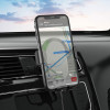 Автотримач для телефона з БЗП HOCO CA105 Guide three-axis linkage wireless charging car holder Black (Черный)- № 4