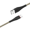 Кабель BOROFONE BX25 Powerful USB to Type-C 3A,1m, nylon, TPE connectors, Black (BX25CB) - изображение 3