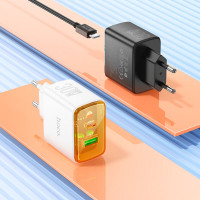 Мережевий зарядний пристрій HOCO CS42A Smart PD30W+QC3.0 charger (EU) Black (Колір 7073) - фото № 6