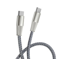 Кабель WUW-X201 Type-C to Type-C 100W 1m grey (Цвет Серыйм) - фото № 2