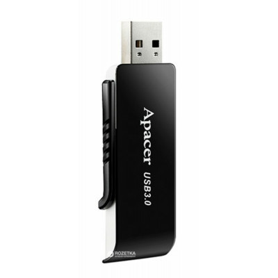 Flash Apacer USB 3.1 AH350 32Gb black (AP32GAH350B-1) - зображення 2