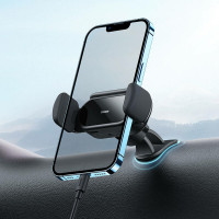 Автотримач для телефона Baseus Steel Cannon pro Solar Electric Car Mount Black (Колір Черный) - фото № 7