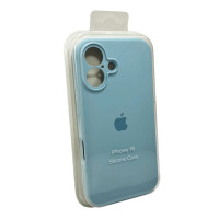 Чохол для смартфона Silicone Full Case AA Camera Protect for Apple iPhone 16 27,Mist Blue (Колір Mist Blue) - фото № 2