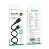 Кабель BOROFONE BX113 Lenny silicone charging data cable Micro(L=3M) Black (7073)- № 5