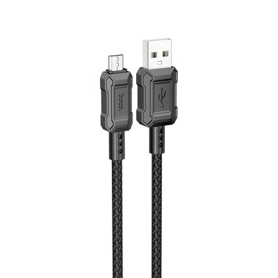 Кабель HOCO X94 Leader charging data cable Micro Black (6931474794260) - зображення 1