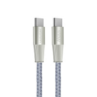Кабель WUW-X201 Type-C to Type-C 100W 1m grey