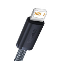 Кабель Baseus Dynamic Series Fast Charging Data Cable USB to iP 2.4A 2m Slate Gray (Колір Slate-Gray) - фото № 3