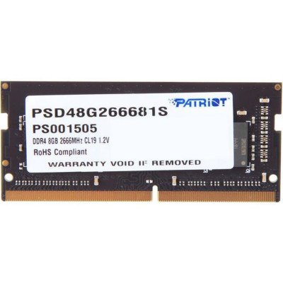 DDR4 Patriot SL 8GB 2666MHz CL19 SODIMM - зображення 1