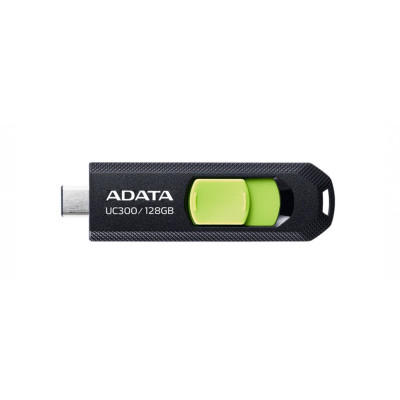 Flash Adata USB 3.2 Gen1 UC300 Type-C 128Gb Black/Green - изображение 1