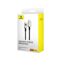 Кабель Baseus Unbreakable Series Fast Charging Data Cable USB to iP 2.4A 1m Stellar White (Цвет Stellar-White) - фото № 2