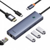 USB-хаб Baseus UltraJoy Series 6-Port HUB (Direct-Link Type) Space Grey（USB-C*2 to USB-C 40Gbps*1+USB3.0*3+SD/TF3.0*1） (Space Gray)- № 4