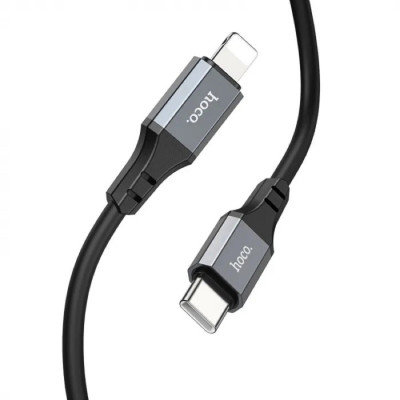 Кабель HOCO X92 Honest PD silicone charging data cable for iP(L=3M) Black (6931474788740) - зображення 3