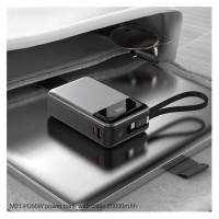 Зовнішній акумулятор ACEFAST M21 PD65W power bank with cable 20000mAh Black (Цвет 7073) - фото № 6