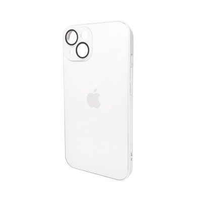 Чохол для смартфона AG Glass Matt Frame Color Logo for Apple iPhone 15 Pearly White - зображення 1
