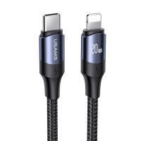Кабель Usams US-SJ522 U71 Type-C to Lightning 20W PD Fast Charging 2m black
