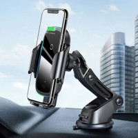 Автотримач для телефона з БЗП Baseus Light Electric Holder Black (Колір Черный) - фото № 7