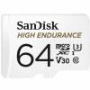 microSDXC (UHS-1 U3) SanDisk High Endurance 64Gb class 10 V30 (100Mb/s) (adapterSD) (SDSQQNR-064G-GN6IA) - изображение 2