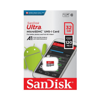 microSDHC (UHS-1) SanDisk Ultra 32Gb class 10 A1 (120Mb/s) - изображение 2