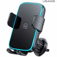 Автотримач для телефона з БЗПUsams CD230  Wireless Charging Car Holder (Air Vent) Black