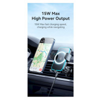 Автотримач для телефона з БЗПUsams CD230  Wireless Charging Car Holder (Air Vent) Black (Колір 7073) - фото № 4