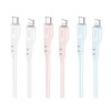 Кабель HOCO X97 Crystal color silicone charging data cable iP white (Білий)- № 4