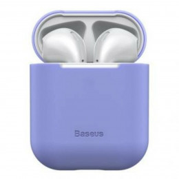 Чохол для навушникiв Baseus Super Thin Silica Gel Case For Pods 1/2 Purple