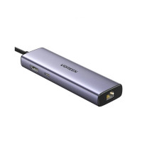 USB-хаб UGREEN USB-C Multifunction Adapter (Цвет Серый) - фото № 3