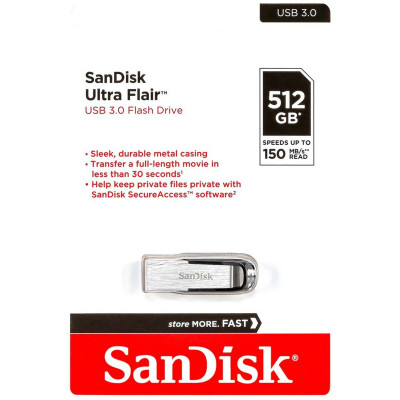 Flash SanDisk USB 3.0 Ultra Flair 512Gb - зображення 3