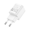 Мережевий зарядний пристрій HOCO C146A Charm single port PD20W charger (EU) White (Білий)- № 5