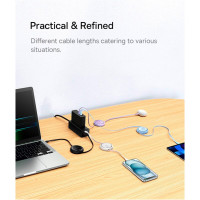 Кабель Baseus Free2Draw Mini Retractable Charging Cable Type-C to Type-C 100W 1m Galaxy Blue  - фото № 7