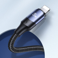 Кабель Usams US-SJ522 U71 Type-C to Lightning 20W PD Fast Charging 2m black (Колір Black) - фото № 3