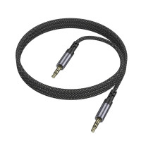 Аудіокабель BOROFONE BL24 Graceful audio cable AUX Metal Grey (Цвет Metal Gray) - фото № 3