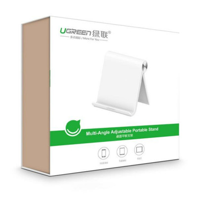 Тримач для телефона\планшету UGREEN LP115 Multi-Angle Adjustable Portable Stand for iPad (White) (UGR-30485) (UGR-30485) - изображение 7