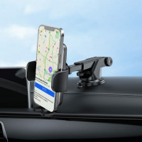 Автотримач для телефона HOCO CA95 Polaris push-type telescopic suction cup car holder Black (Колір Черный) - фото № 5